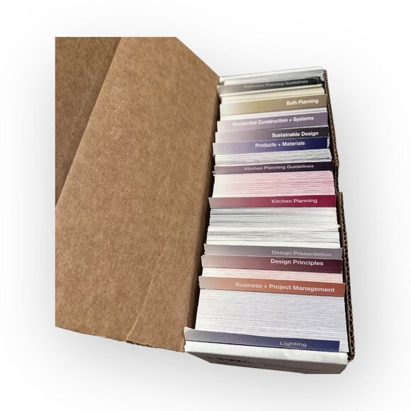 NKBA Exam Prep Flashcards Set For CKBD Certification in Kitchen and Bath Design - Picture 4 of 16